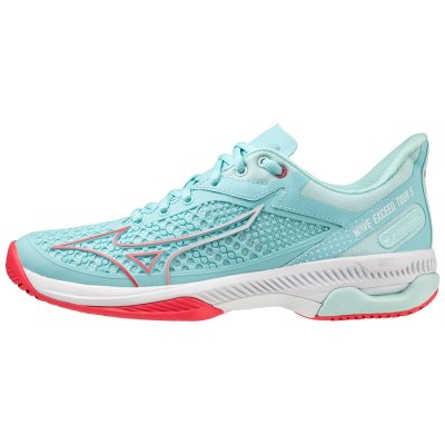 Zapatos Mizuno WAVE Exceed Tour 5 AC Mujer Turquesa / Coral / Blancos - Chile M907QNIBZO